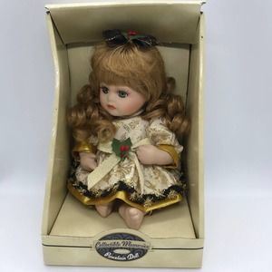 Collectible Memories Handcrafted Jointed Bisque Porcelain Doll NWB